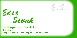 edit sivak business card