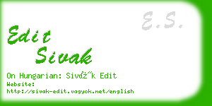 edit sivak business card